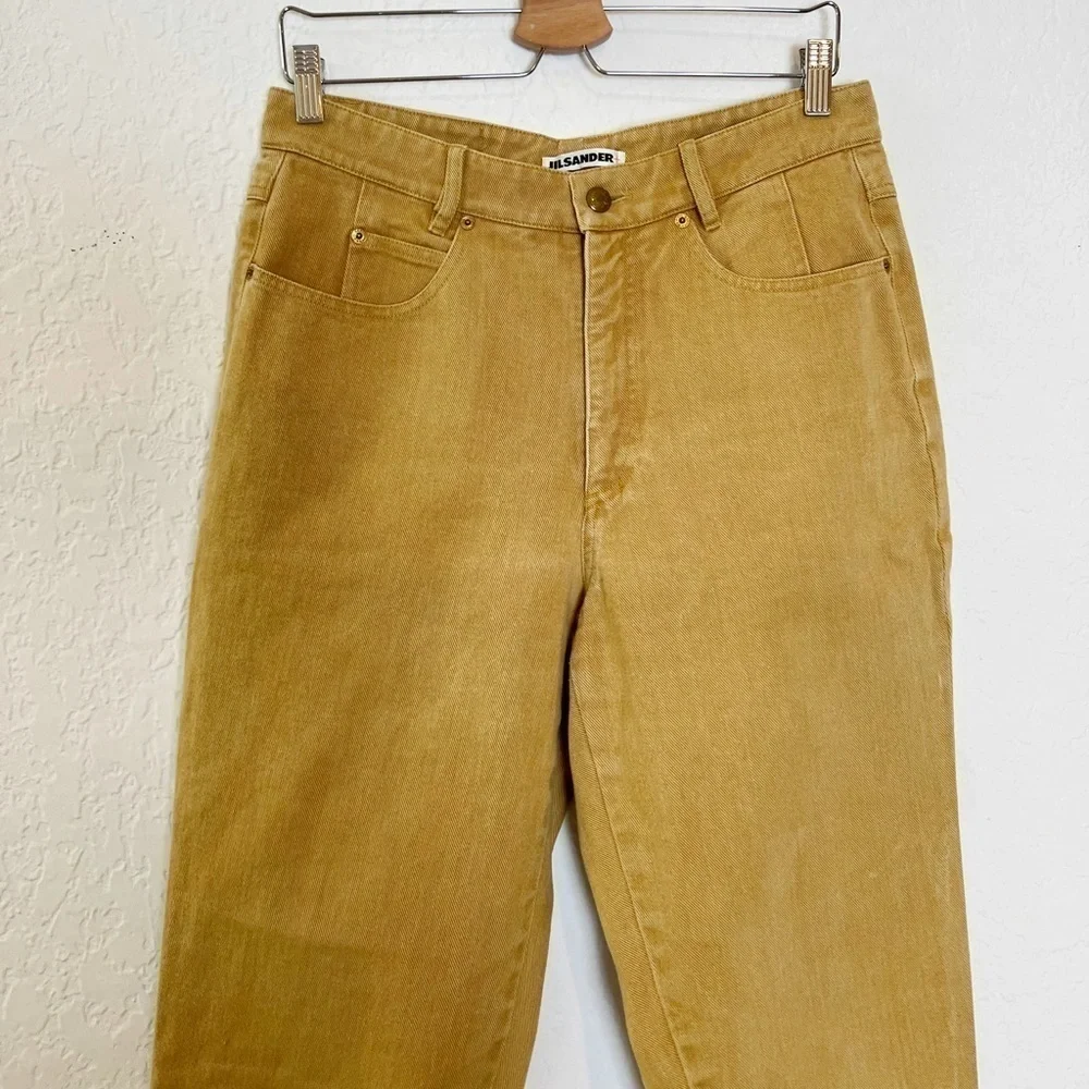 Jil Sander Vintage High Waist Split-hem Jeans